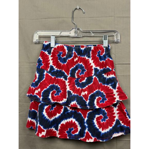 Girls Patriotic "Let's Celebrate" Sleeveless Shirt and Skirt Set, Size 7/8 - Picture 4 of 7